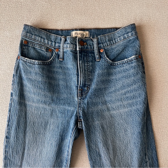 New Madewell Tomboy Straight Jeans in Wright Wash 25 MD681 - Picture 3 of 11